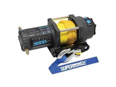 Superwinch 2,500 lb. Terra 35SR Winch with Synthetic Rope (Universal; Some Adaptation May Be Required)