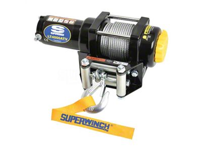Superwinch 4,000 lb. LT4000 Winch with Steel Cable (Universal; Some Adaptation May Be Required)