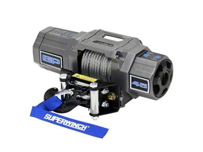 Superwinch 4500 LBS 12V DC 15/64in x 40ft Steel Rope - 1145240