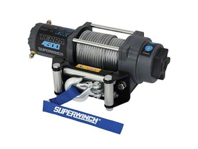 Superwinch 2,500 lb. Terra 45 Winch with Steel Cable (Universal; Some Adaptation May Be Required)