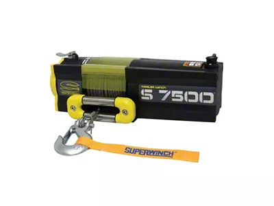Superwinch 7,500 lb. S7500 Winch with Steel Cable (Universal; Some Adaptation May Be Required)