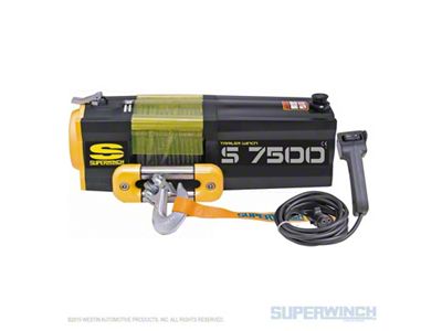Superwinch 7500 LBS 12V DC 5/16in x 54ft Steel Rope - 1475200