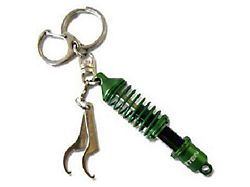 Tein Damper Keychain with Wrench; Green/Black