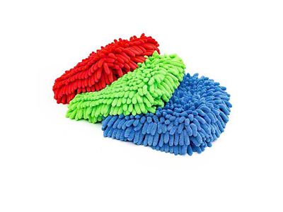 The Rag Company Knobby Microfiber Chenille Wash Mitts