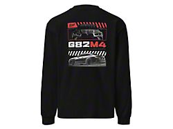 Throtl BMW Standout Oversized Long Sleeve T-Shirt; Black