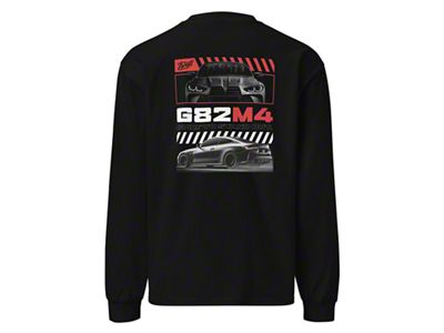 Throtl BMW Standout Oversized Long Sleeve T-Shirt; Black