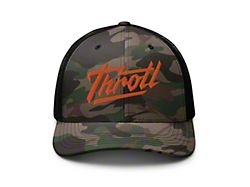 Throtl Razor Trucker Hat; Camo Orange