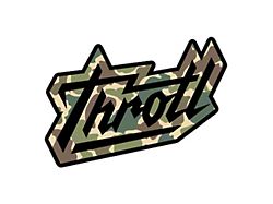 Throtl Camo Razor Script Slap Sticker