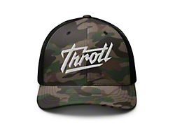 Throtl Razor Trucker Hat; Camo