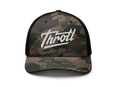 Throtl Razor Trucker Hat; Camo