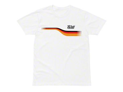 Throtl Euro Short Sleeve T-Shirt; White