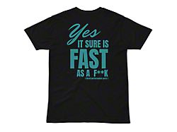 Throtl Fast as F'&K Short Sleeve T-Shirt; Black