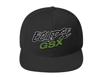 Throtl Fast Eclipse Snapback Hat; Black
