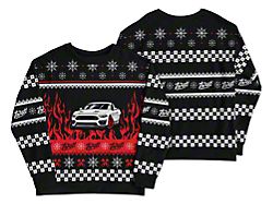 Throtl Flame Mustang Holiday Crewneck Sweatshirt