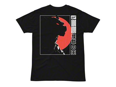 Throtl Godzilla Kanji Short Sleeve T-Shirt; Black