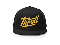 Throtl Razor Script Trucker Cap; Gold