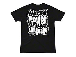 Throtl Horsepower is Love Short Sleeve T-Shirt; Black