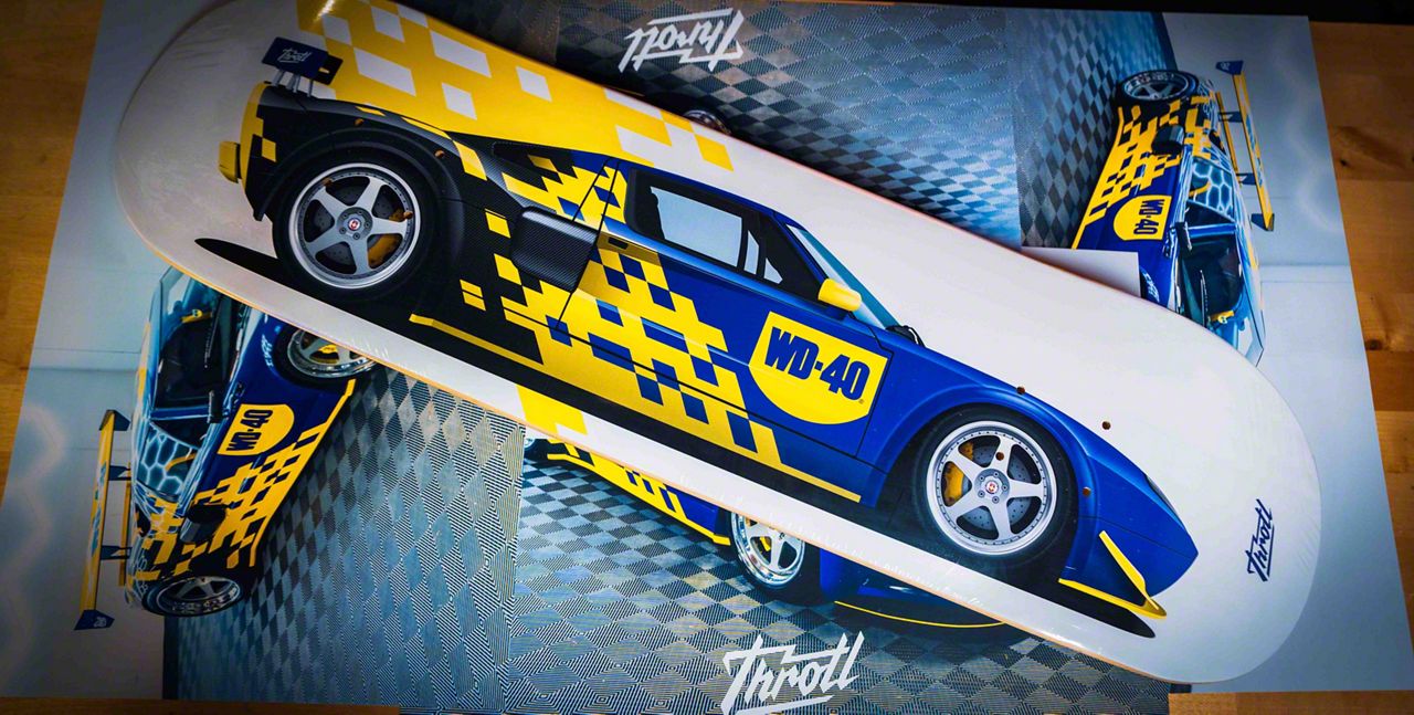 Throtl Throtl Limited Edition Ford GT Skateboard Deck TLGTDECK