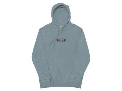 Throtl M Power Dyed Hoodie; Blue Pigment