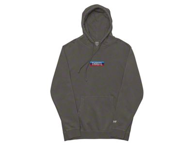 Throtl M Power Dyed Hoodie; Grey Pigment