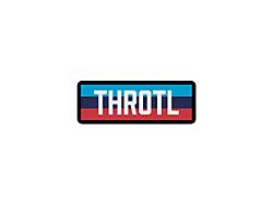 Throtl M Power Slap Sticker; 4-Inch x 4-Inch