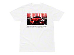 Throtl M4 Red Autobahn T-Shirt; White