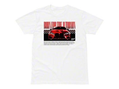 Throtl M4 Red Autobahn T-Shirt; White