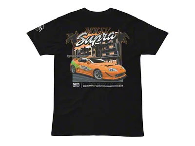 Throtl MKIV Fast Supra Short Sleeve T-Shirt; Charcoal