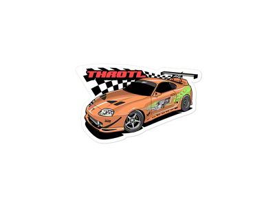 Throtl MKIV Toyota Supra Slap Sticker