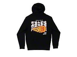 Throtl Nice Wheels Pullover Hoodie; Black