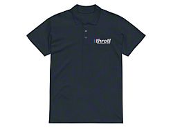 Throtl Performance Parts Polo Shirt; Navy Blue
