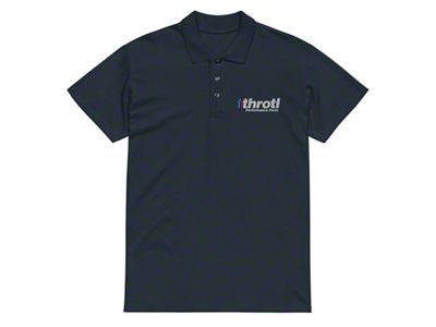 Throtl Performance Parts Polo Shirt; Navy Blue