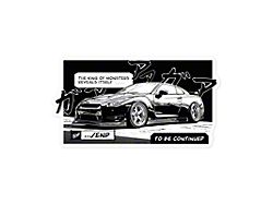 Throtl R35 Comic Slap Sticker; 5.50-Inch x 5.50-Inch