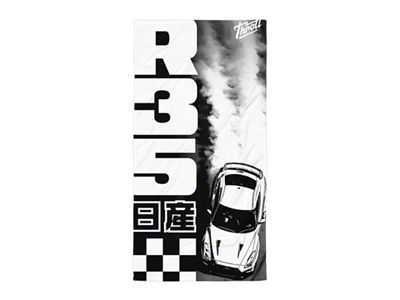 Throtl R35 GTR Beach Towel; 30-Inch x 60-Inch