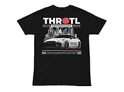 Throtl R35 NightTime Short Sleeve T-Shirt; Black