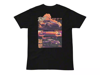 Throtl R35 Orange Clouds Short Sleeve T-Shirt