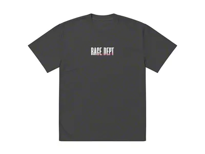 Throtl Race Department World Championship Team Premium Oversized T-Shirt; Faded Black