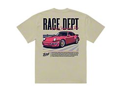 Throtl Race Department World Championship Team Premium Oversized T-Shirt; Faded Eucalyptus