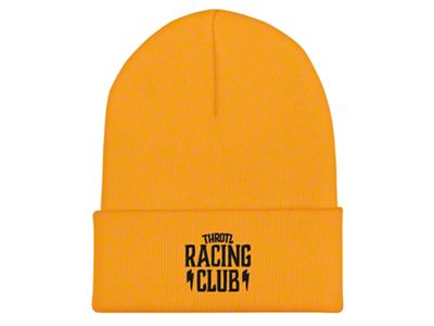 Throtl Racing Club Beanie; Gold