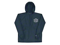 Throtl Racing Club Embroidered Jacket; Navy