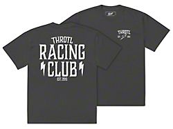 Throtl Racing Club Oversized T-Shirt; Faded Black