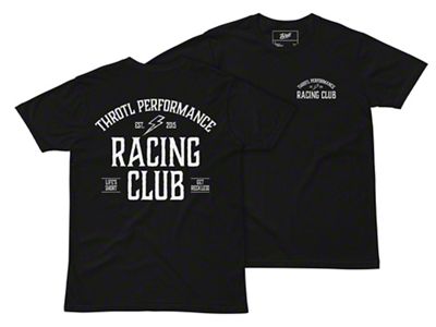 Throtl Racing Club T-Shirt; Black