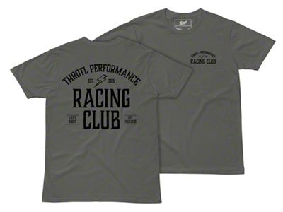 Throtl Racing Club T-Shirt; Charcoal