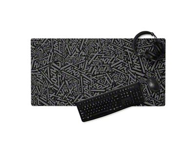 Throtl Razor Script Gaming Mousepad; 36-Inch x 18-Inch