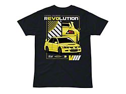 Throtl REVOLUTION 8 Short Sleeve T-Shirt; Navy