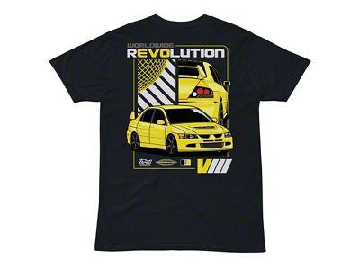 Throtl REVOLUTION 8 Short Sleeve T-Shirt; Navy