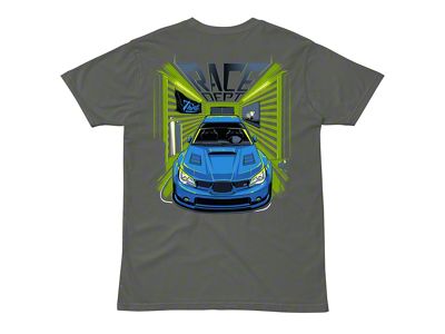Throtl STI Race Department Short Sleeve T-Shirt; Charcoal