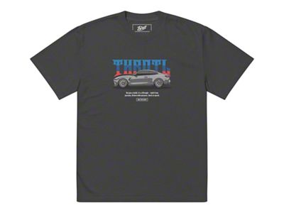 Throtl Street Legacy T-Shirt; Faded Black