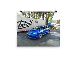 Throtl World Rally Blue STI Poster; 16-Inch x 20-Inch