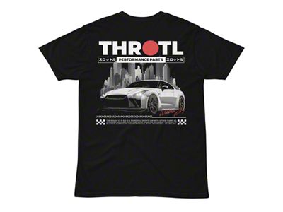 Throtl Zero Bank Account Short Sleeve T-Shirt; Black